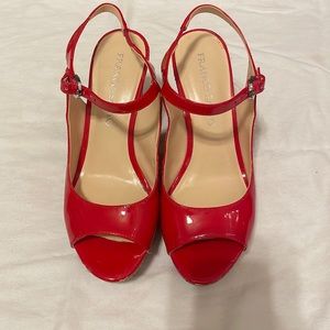 Franco Sarto Red Wedges